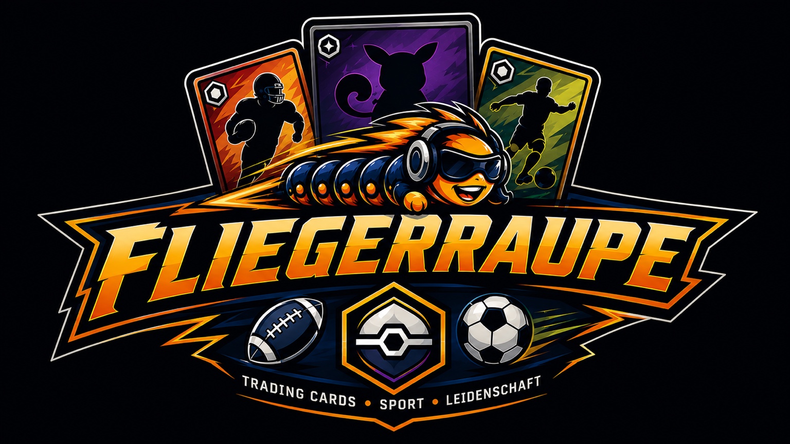 Fliegerraupe Trading Cards Logo