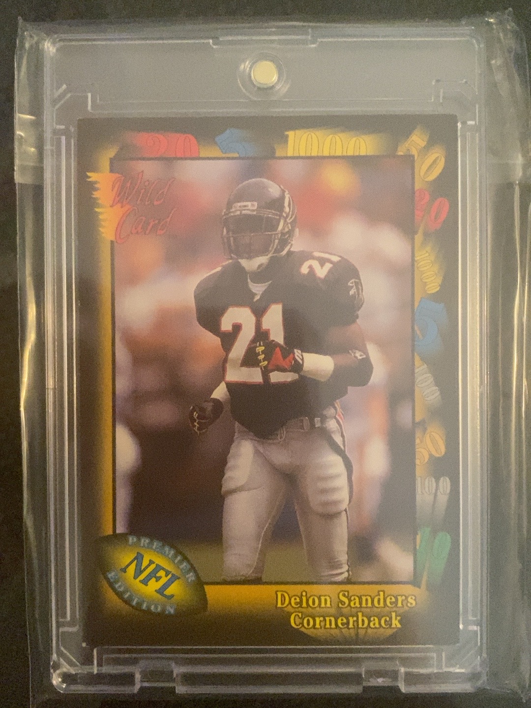 Deion Sanders Sportkarte – eigenes Foto